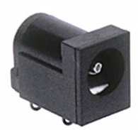 Conector tipo jack de barril de alimentación, 2.50 mm de diámetro interno, 5.50 mm de diámetro externo
