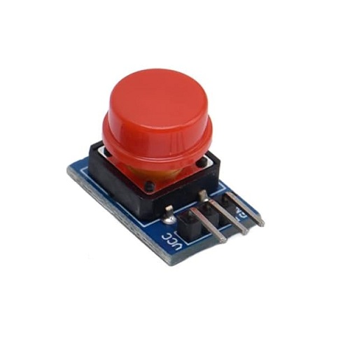 Módulo PCB de suiche pulsador 12x12mm. Rojo