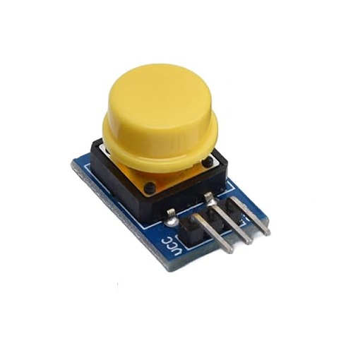 Módulo PCB de suiche pulsador 12x12mm. Amarillo