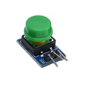 Módulo PCB de suiche pulsador 12x12mm. Verde