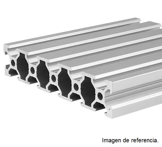 Perfil de aluminio 20100V para CNC. 1 metro