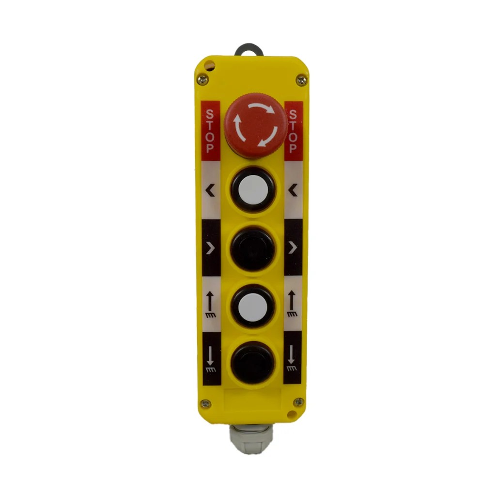 [EM-5B] Estación de mando 5 botones. 4 Pulsadores 1 Paro de emergencia