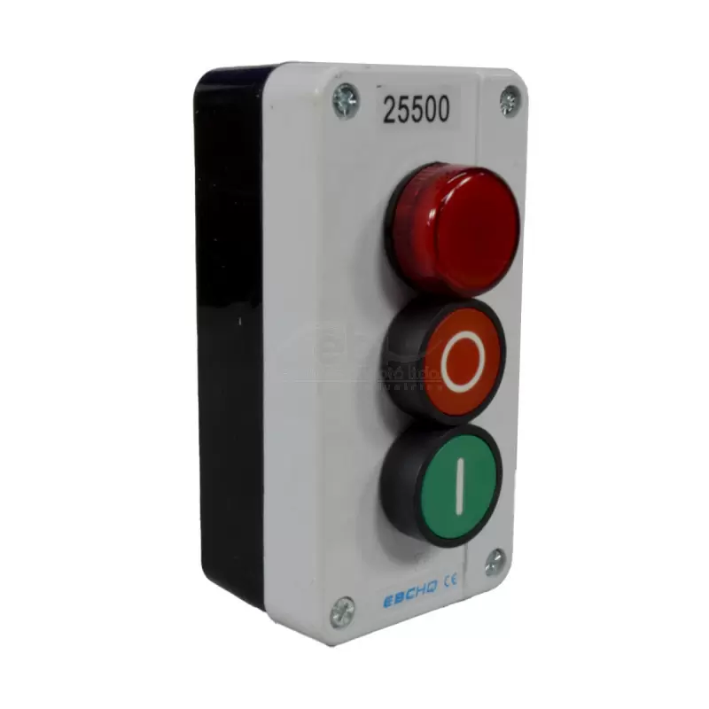 Botonera Start - Stop 2 botones con indicador LED