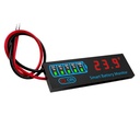 Indicador de nivel de carga para baterias de Litio, LiFepo y Ácido-Plomo. 7-40VDC