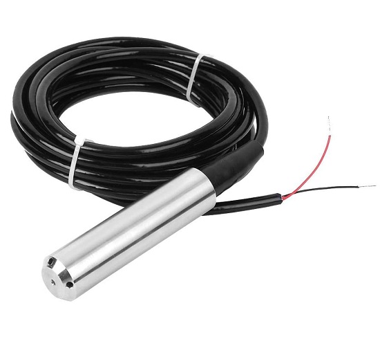 Sensor industrial de nivel de líquido. 0-5m. 24 VDC