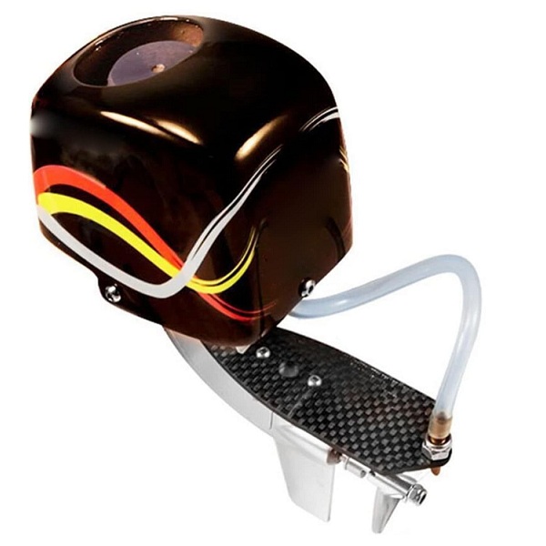 Sistema de transmisión de motor de popa de barco. Con motor