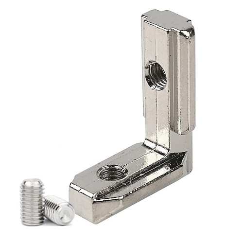 Unión en ángulo 90° interno para perfil OB4040. M6