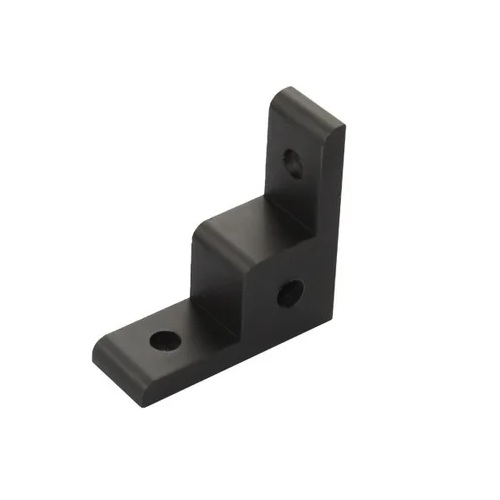Conector de anclaje de rueda para perfil 2020. Negro