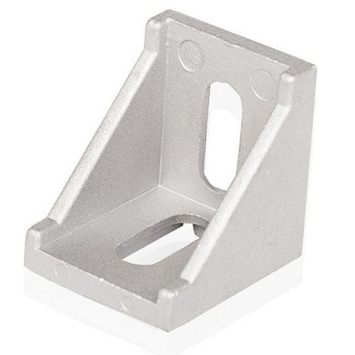 Unión en ángulo 90° 2028. Para perfiles 2020. Gris