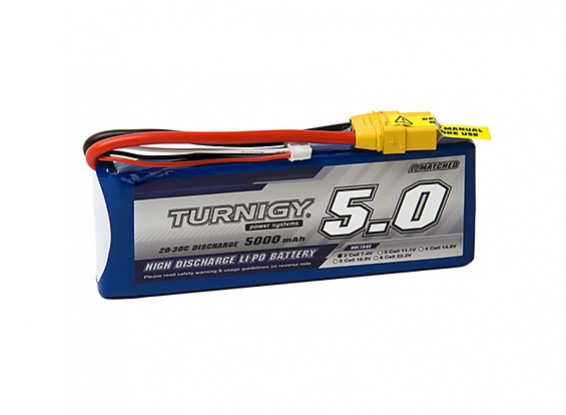 Batería 7.4V 5000mAh 2S 20C Turnigy