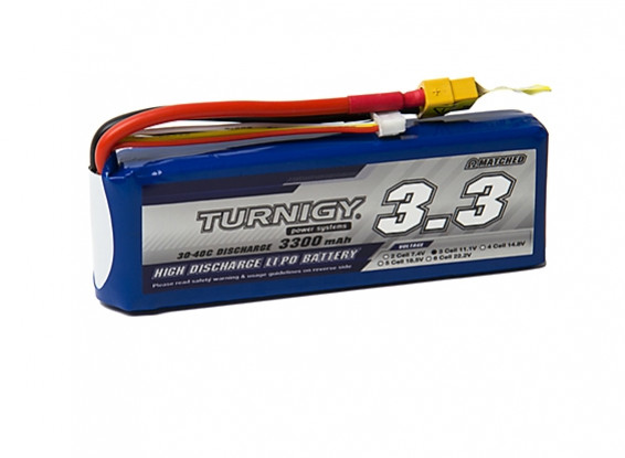 Batería 11.1V 3300mAh 3S 30C Turnigy LiPo