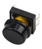 Pulsador grande Negro