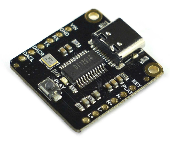 Fermion: DFPlayer Pro - Módulo MP3 de doble canal con 128 MB de almacenamiento (Compatible con Arduino / Raspberry Pi)