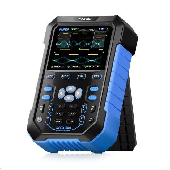 Osciloscopio digital de doble canal 2 en 1. 180MHz 500MS/s. FNIRSI® DPOX180H