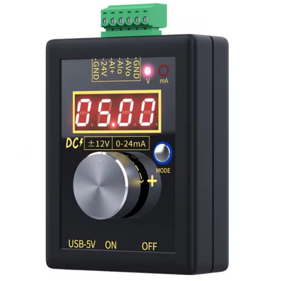 Generador de señal analógica. 0-12V a 4-20mA. FNIRSI® SG-002. Con batería