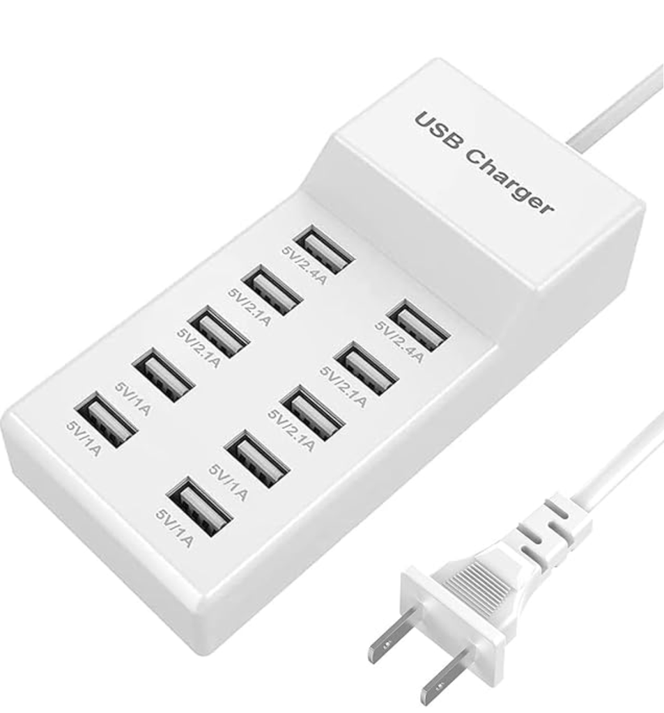 Cargador USB de 10 puertos 50W