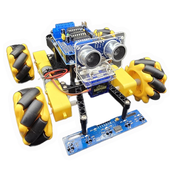 Kit robótico para Arduino. N°4. Con ruedas omnidireccionales