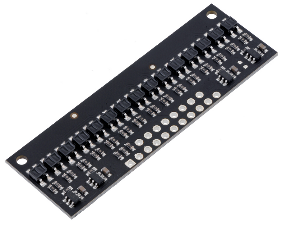 Matriz de sensores de Reflectancia QTR-HD-15A. 15 Canales. Salida analógica