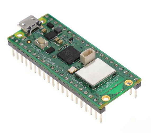 Tarjeta Raspberry Pi Pico W con headers