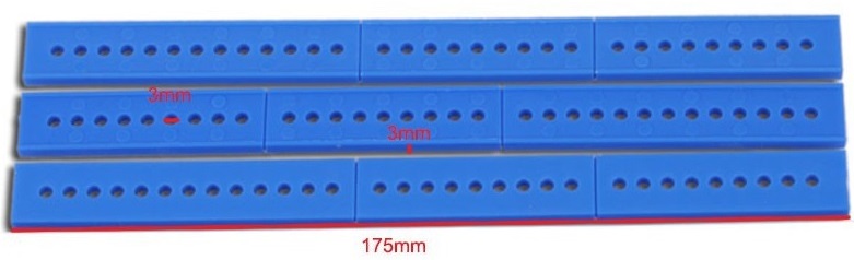 Regleta de 3 partes 175mm
