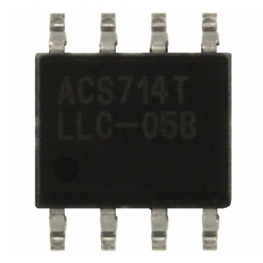 Sensor de corriente basado en efecto hall 5V 5A.  Encap: SOIC-8
