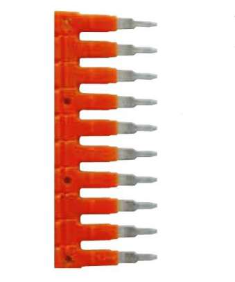 Puente para bornera 4mm 10 polos