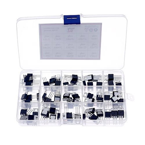 Kit de transistores TO-220. 75 unidades