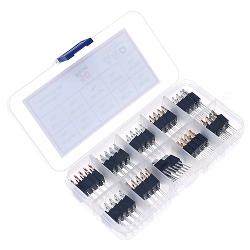 Kit de transistors Mosfet. Pack A. TO-220. 50 unidades