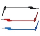 Kit de 3 cables banana a pinzas para pruebas. 3 colores