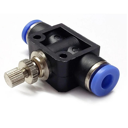 [LSA-4MM] Regulador de flujo neumático con acople rápido de 4mm