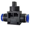 Válvula manual On/Off para flujo de aire. HVFF. 4mm