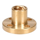 Tuerca T8 Paso 2mm, Avance 8mm. Para varilla trapezoidal de 4 hilos