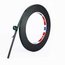 Cinta adhesiva de espuma de doble cara. Ancho: 2mm