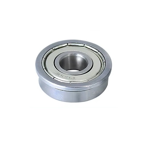 Buje metálico con brida. F604-ZZ. 4x12x4