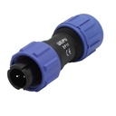 Conector macho impermeable de 2 pines SP1110/P2