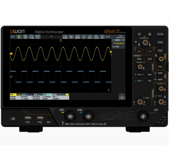 Osciloscopio digital multifunción de 12 bits ADS3202A. 200MHz 2CH Owon