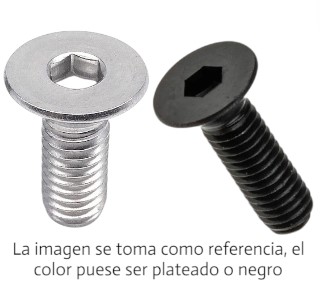 Tornillo Hexágono Avellanado, M3, 14mm