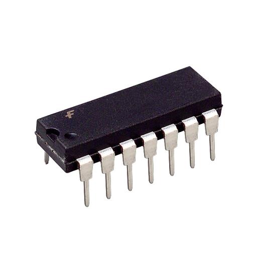 Flip-Flop tipo D dual. Encaps DIP-14