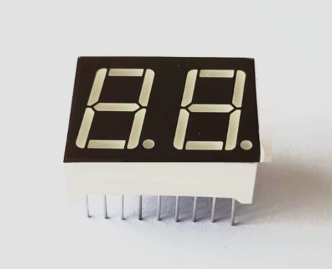 Display 7 seg. doble A.C. Rojo Multiplex 2,5x1,9cm