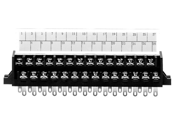 [2DC-A02W-28] Bornera en bloque 28P, 2 niveles. 300V 15A