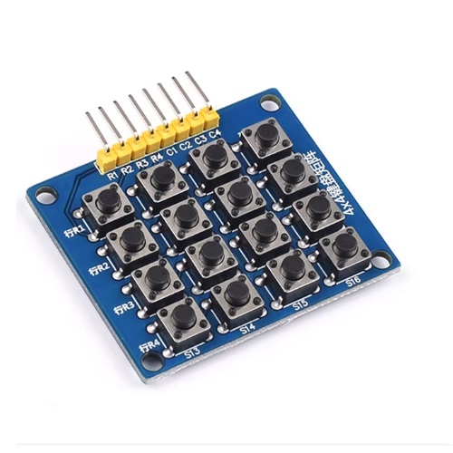 [TM-4X4-AZ] Teclado matricial 4x4. Azul