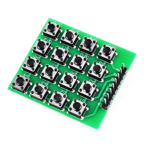 [TM-4X4-VE] Teclado matricial 4x4. Verde