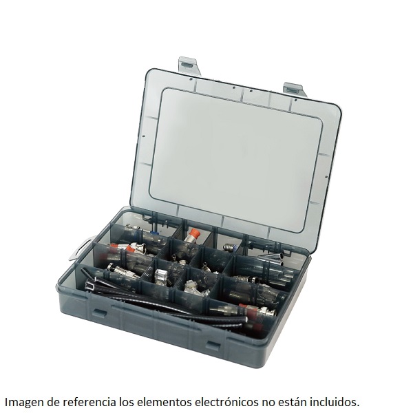 Caja plástica con 24 compartimientos extraíbles 25x18x4 cm Pro'sKit