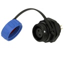 Conector hembra impermeable de 2 pines SP1112/S2-C