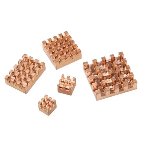 Kit de 5 disipadores dorados de Cobre para Raspberry Pi 5