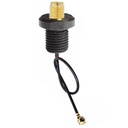 Cable RF IPX a SMA hembra. A prueba de agua. RF1.13 de 15cm