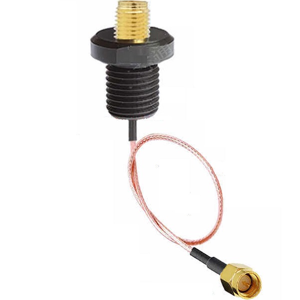 Cable RF SMA macho a SMA hembra. A prueba de agua. RG178 de 15cm