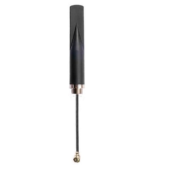 [ANT2.4GH-IPEX-1B] Antena roscada impermeable para exteriores. 2.4G/5G. 16cm. Con cable