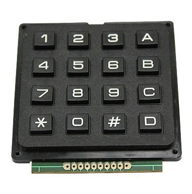 Teclado matricial de 16 teclas (4x4)