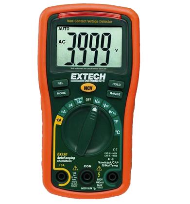 Multímetro Extech EX330 Auto-rango con detector de voltaje
